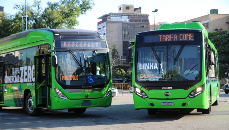 Terceiro ônibus do tarifa comercial zero é entregue em Volta Redonda