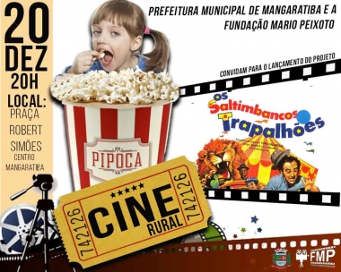 Cinema gr&aacute;tis em pra&ccedil;a p&uacute;blica: Mangaratiba lan&ccedil;a Projeto &ldquo;Cine Rural&rdquo; no dia 20