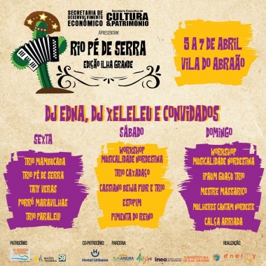 Rio P&eacute; de Serra desembarca na Vila do Abra&atilde;o (Ilha Grande) no fim de semana