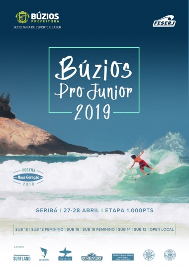 Praia de Gerib&aacute; recebe a competi&ccedil;&atilde;o &ldquo;B&uacute;zios Pro Junior 2019&rdquo;
