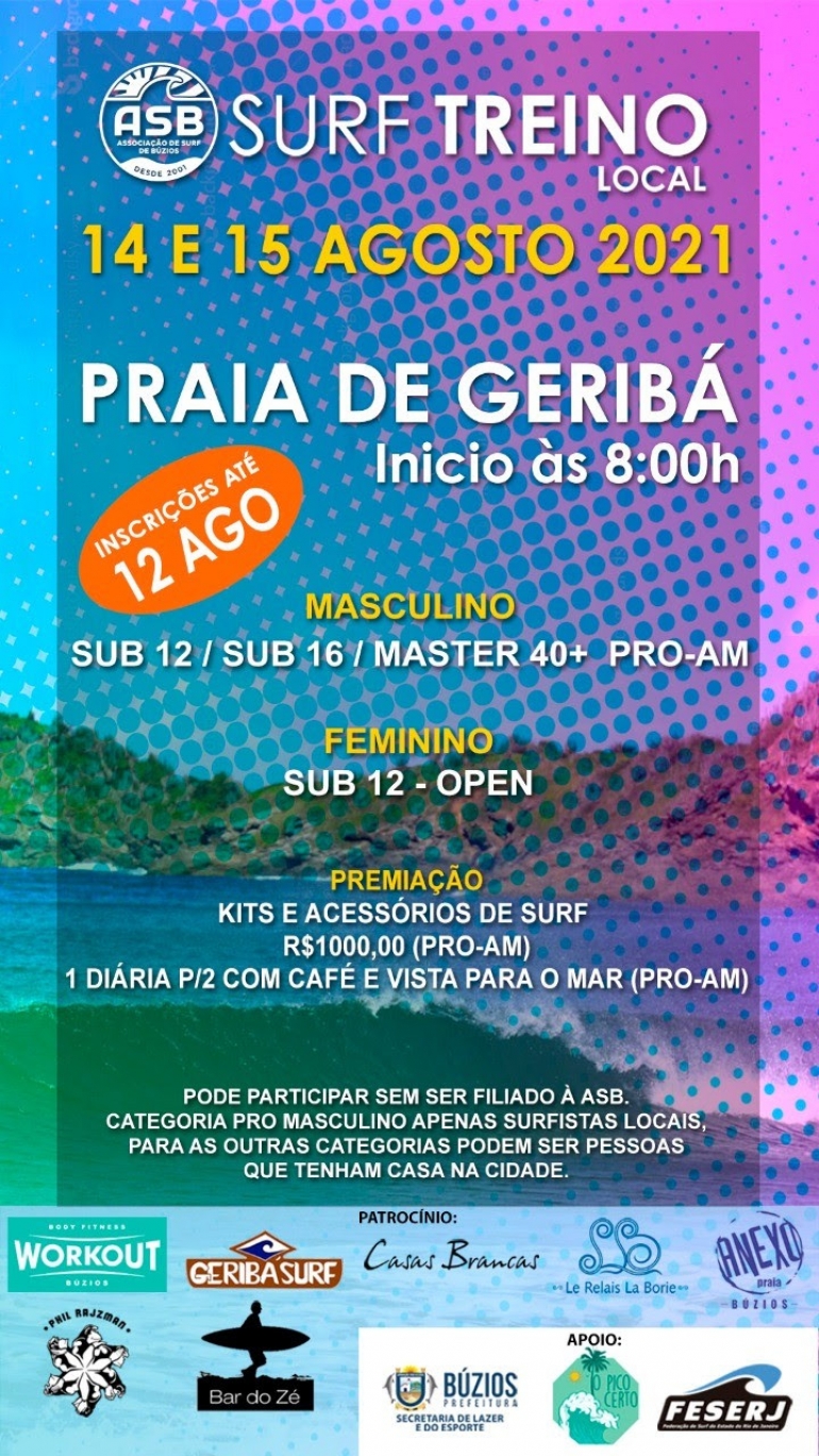 Búzios sedia Campeonato de Surf na Praia de Geriba