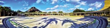 O Parque dos Patins na Lagoa Rodrigo de Freitas é um espaço para você tentar 'não cair' à vontade.