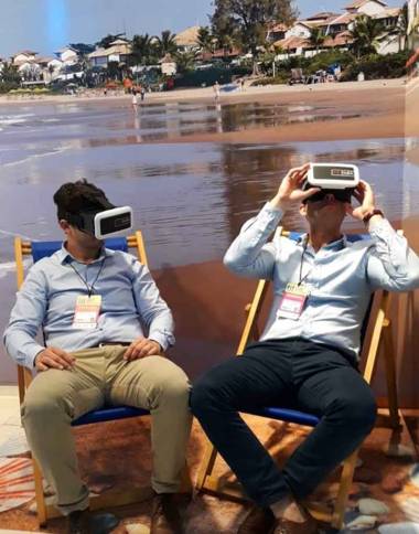 B&uacute;zios 'mit&ocirc;' na Feira Internacional de Turismo &ndash; FIT, em Buenos Aires, levando tecnologia e fazendo o p&uacute;blico passear por suas lindas praias