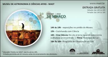 S&aacute;bado de conhecimento e divers&atilde;o no Museu de Astronomia