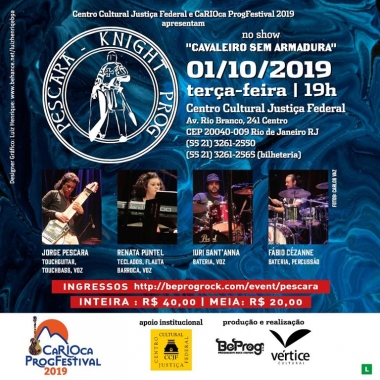 III CaRIOca ProgFestival: Jorge Pescara apresenta seu projeto progressivo com elementos de world music e fusion, nesta ter&ccedil;a-feira, dia 1, no Centro Cultural Justi&ccedil;a Federal