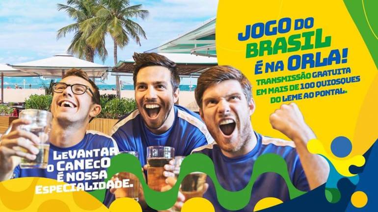 Quem estiver no Rio de Janeiro durante a Copa poderá conferir os jogos nos principais cartões postais da cidade