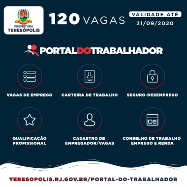 SINE Teres&oacute;polis oferece 120 vagas de emprego. Conhe&ccedil;a as vagas e saiba como se inscrever!