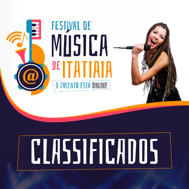 Festival de Música: Prefeitura de Itatiaia divulga nomes dos 10 finalistas. Votação popular começa nesta terça-feira, dia 13