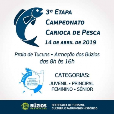 3&ordf; Etapa do Campeonato Carioca de Pesca ser&aacute; neste domingo em B&uacute;zios