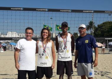 Atleta cabo-friense &eacute; vice campe&atilde;o da 3&ordf; etapa do Circuito Estadual de V&ocirc;lei de Praia
